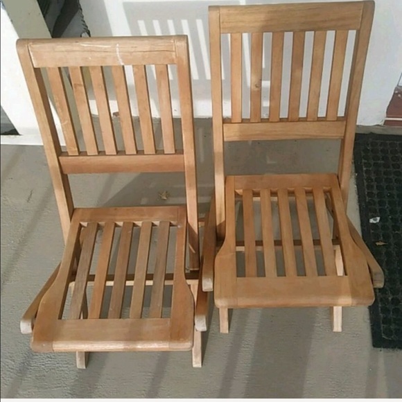 Pottery Barn Kids Other - 2 Kids Size Wood Chairs Garden chairs Plant stands
